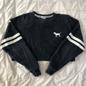 PINK Victoria’s Secret Campus Crewneck Grey